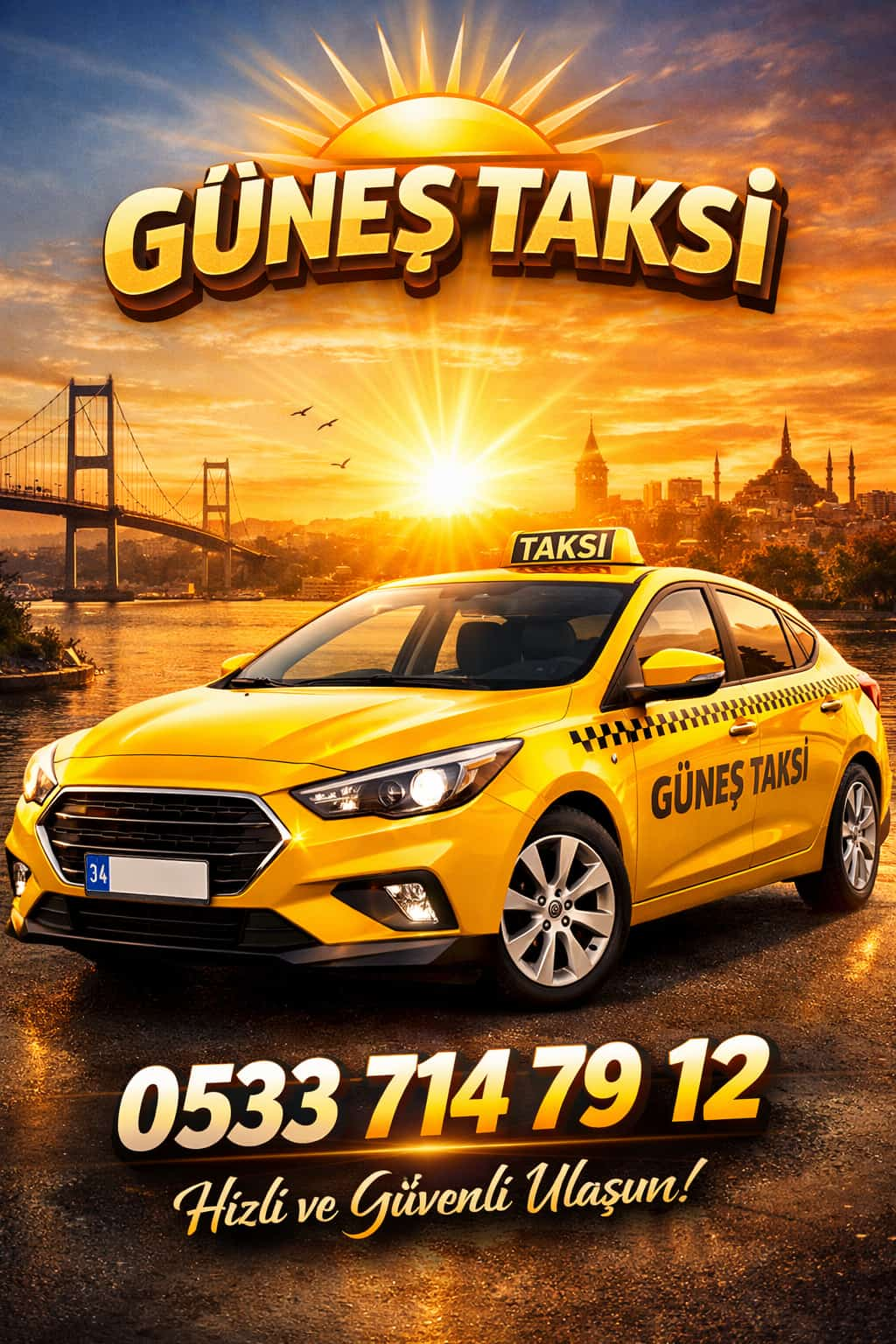 Güneş Taksi Arnavutköy - 7/24 Hizmet
